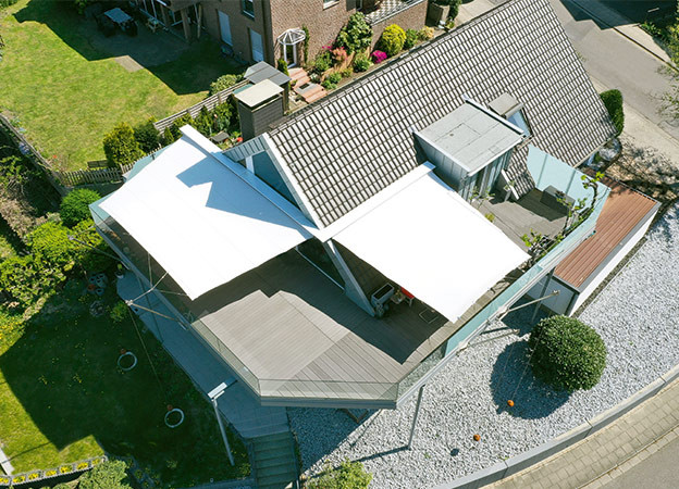 Standard-Sonnensegel ZEBRA SQUARE