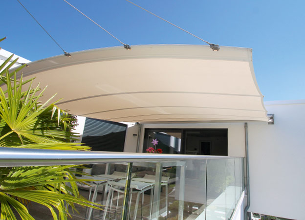 Spannung des Sonnensegels